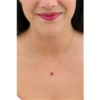 Napoli - Via Empedocle 7/A-B - Halskette Comete Dame Storia Di Luce in Gold Rubino 0.01 Ct GLB 1508 - GLB 1508